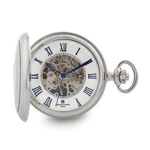Charles Hubert Chrome Finish Open Window Case Pocket Watch